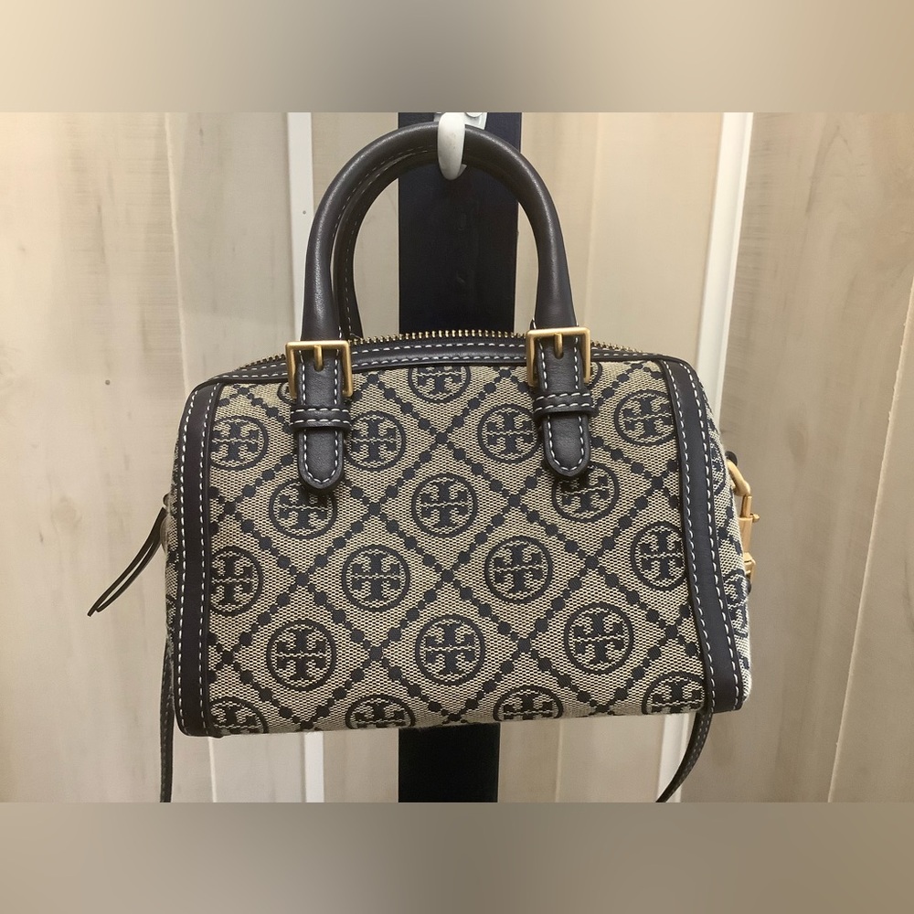 Tory Burch Mini T Monogram Barrel Bag